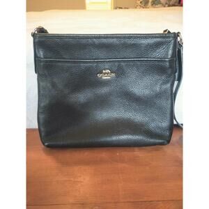 Coach File Crossbody New York Leather Purse F28035 10x8.75x2